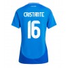 Italia Bryan Cristante #16 Hjemmedrakt Kvinner EM 2024 Kortermet